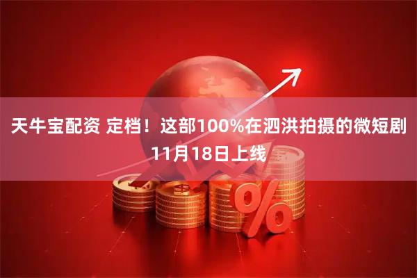 天牛宝配资 定档！这部100%在泗洪拍摄的微短剧11月18日上线