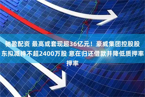 驰盈配资 最高或套现超36亿元！豪威集团控股股东拟减持不超2400万股 意在归还借款并降低质押率